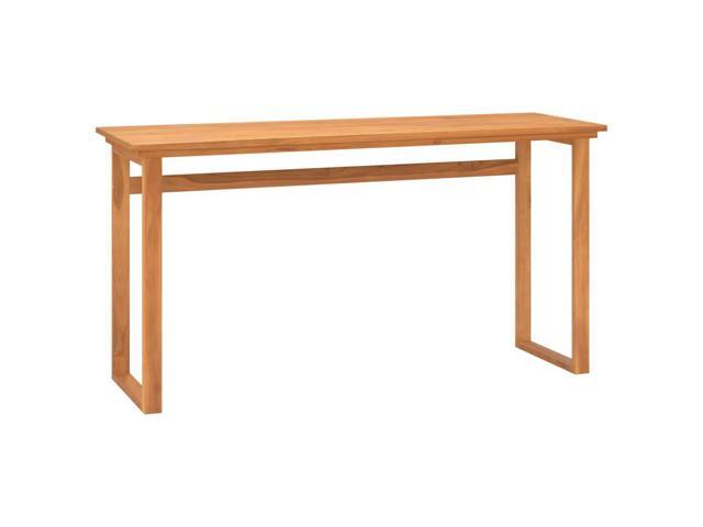 vidaXL Solid Teak Wood Desk 551' Computer Writing Study Office Table Home