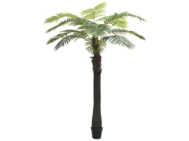 vidaXL Artificial Palm Tree with Pot 122' Green Fresh Faux Plant Floral Decor