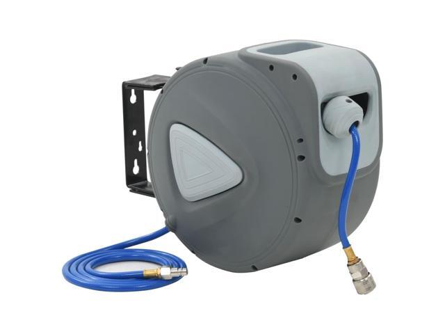 vidaXL Automatic Air Hose Reel 1/4' 20 m Pneumatic Hose Industrial Heavy Duty Reel