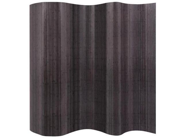 vidaXL Room Divider Rollup Bamboo Grey 984' Space Partition Privacy Screen