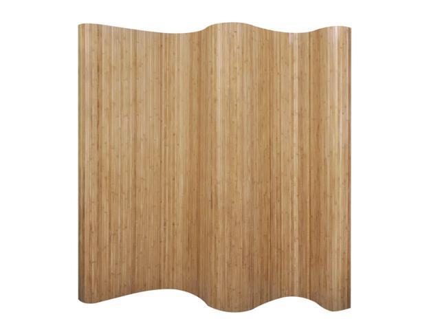 vidaXL Room Divider Rollup Bamboo Natural 984' Space Partition Privacy Screen