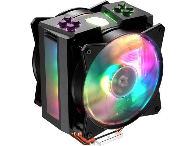 Cooler Master MasterAir MA410M Addressable RGB CPU Air Cooler w/ Independently LEDs 4 Continuous Direct Contact 20 Heatpipes Aluminum Fins
