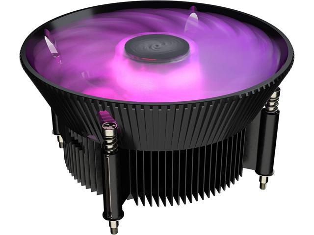 Cooler Master i71C RGB for Intel CPU Air Cooler Anodized Black Aluminum Fins Copper Insert MF120 RGB Fan RGB Lighting for Intel LGA1200/1151