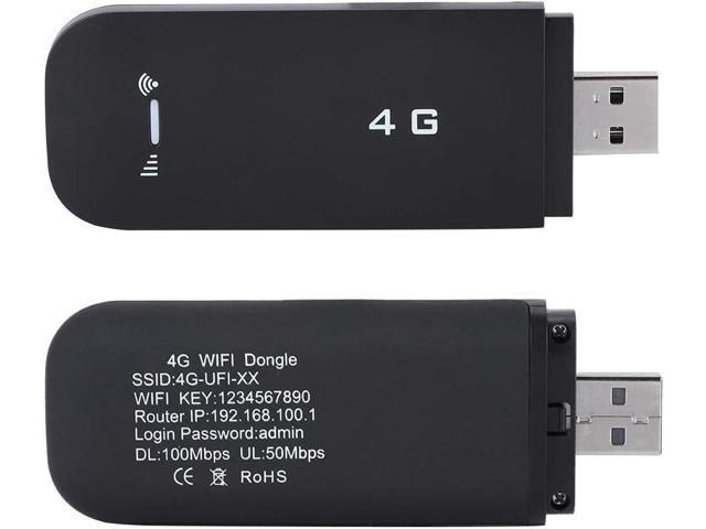 4G LTE USB Router Mobile WiFi Hotspot Router Stick Wireless Network Travel Partner Modem Support up to 10 WiFi Users for Travel Car Bus(with WiFi)