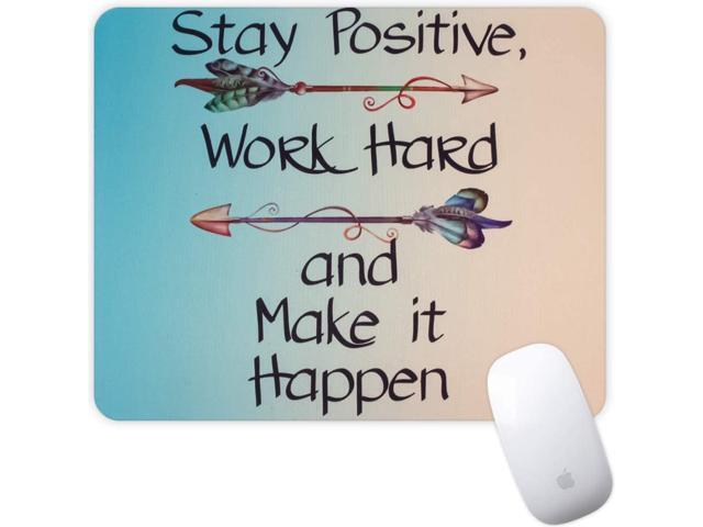 Marphe Mouse Pad Mousepad Non-Slip Rubber Gaming Mouse Pad Rectangle Mouse Pads for Computers Laptop (Stay Positive)