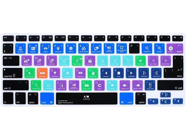 HRH Serato DJ Functional Shortcuts Hotkey Silicone Keyboard Cover Skin for MacBook Air 13MacBook Pro13/15/17 (with or w/Out Retina Display 2015
