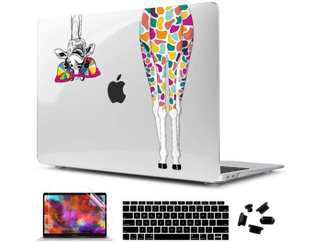 CiSoo New MacBook Air 13 inch Case 2020 2018 2019 Release Model A1932 A2179 with Touch ID Crystal Cherry Floral Case with Keyboard Cover Screen