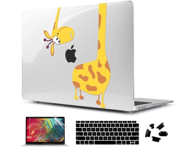 CiSoo New MacBook Air 13 inch Case 2020 2018 2019 Release Model A1932 A2179 with Touch ID Crystal Cherry Floral Case with Keyboard Cover Screen