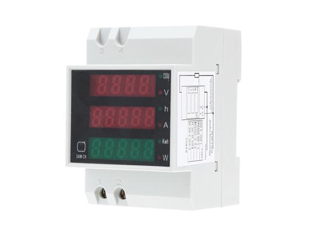 UPC 754568277977 product image for AC80-300V 100A Multi-functional Voltmeter Ammeter Digital Din Rail Current volti | upcitemdb.com