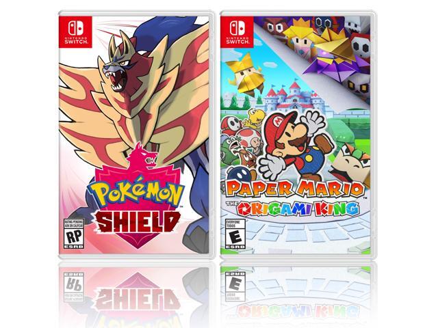 Nintendo Pokemon Shield Bundle with Paper Mario Origami King