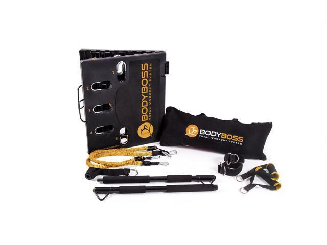 BodyBoss Home Gym 20 - Full Portable Gym Home Workout Package - Gold