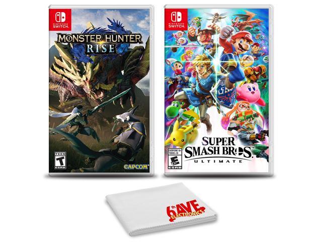 Monster Hunter Rise And Super Smash Bros Ultimate - 2 Games For Nintendo Switch