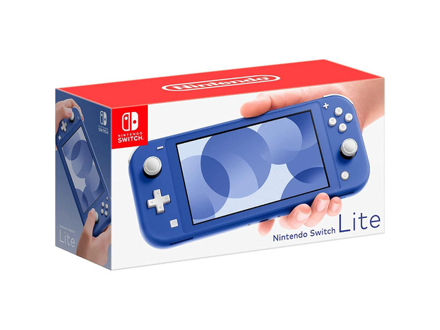 NeweggBusiness - Nintendo Switch Lite (Blue) Gaming Console Bundle