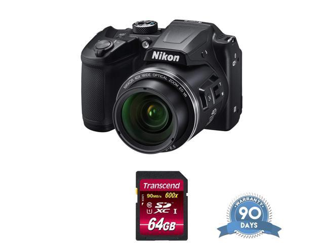 Recertified - Nikon COOLPIX B500 Digital Camera (Black) - with Memory Card