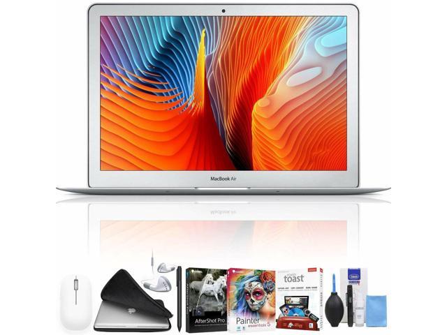 Apple 133' MacBook Air (Mid 2017 Silver) 128GB Hard Drive SSD Deluxe Package