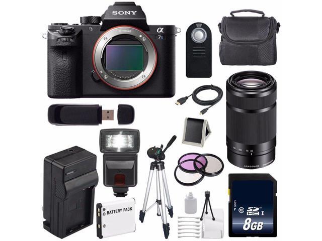 Sony Alpha a7S II a7S Mark II a7SII ILCE7SM2/B Mirrorless Digital Camera (International Model ) + Sony E 55-210mm f/45-63 OSS E-Mount Lens