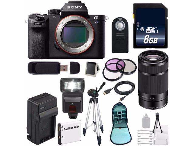 Sony Alpha a7S II a7S Mark II a7SII ILCE7SM2/B Mirrorless Digital Camera (International Model ) + Sony E 55-210mm f/45-63 OSS E-Mount Lens