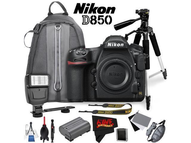 Nikon D850 DSLR Camera (Body Only) 1585 International Model + + MicroFiber Cloth + High Quality Dust Blower Bundle