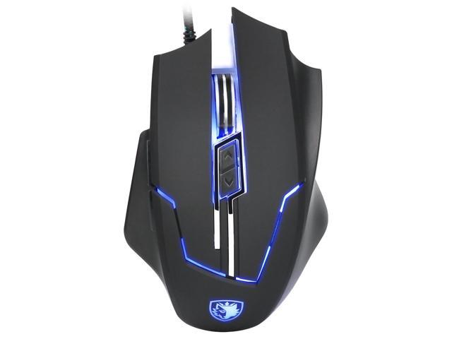 SADES Q7 Gaming Mice 6 Buttons Professional LED Optical USB Wired Gaming Mouse for PC Mac