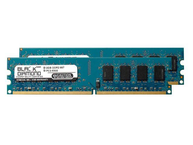 Minefelt Empirisk Reskyd NeweggBusiness - 4GB 2X2GB RAM Memory for Dell OptiPlex 745 Energy Smart  DDR2 DIMM 240pin PC2-5300 667MHz Black Diamond Memory Module Upgrade