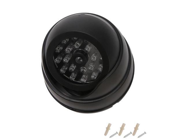 Dummy Imitation Dome CCTV Security Camera False IR 20 LEDs Flashing Red Light