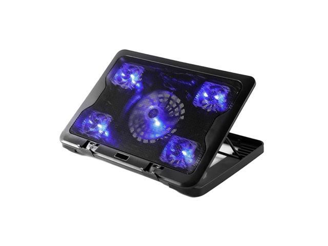 Etmakit Brand 5 Fan 2 USB Laptop Cooler Cooling Pad Base LED Notebook Cooler Computer USB Fan Stand For Laptop PC Gaming 10-17'
