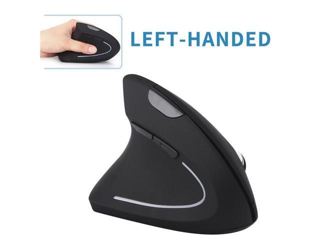 Vertical Left Hand Wireless Mouse Battery Powered 3-speed 800/1200/1600 DPI 24G/USB Connected E32 Office Gaming Mouse