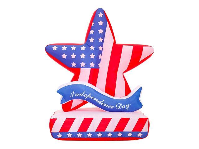 The inflatable flag star shape scene decoration props with lighting models and garden and yard decorations ignite the whole atmosphere