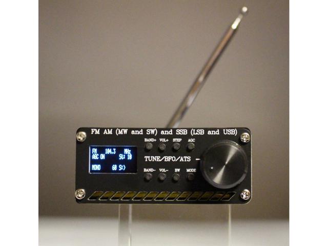 Assembled SI4732 All Band Radio Receiver FM AM (MW & SW) SSB (LSB & USB) with battery + Antenna + Speaker + Case