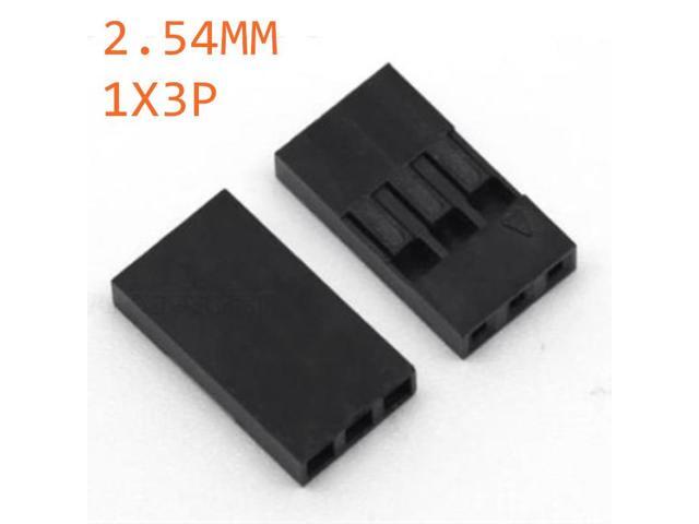 100pcs Dupont Head 254mm 3P 1X3P Dupont Plastic Shell Pin Head Connector Jumper Wire Cable Housing Plug Female