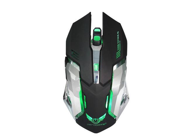 24G Rechargeable Wireless Mouse Optical Mouse 6 Buttons 2400DPI Computer Mouse 7 Colors LED Game Mice for PC Laptop Gamer