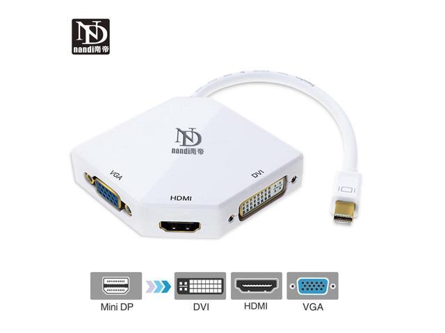 dock thunderbolt 2 hub Mini Display Port to hdmi vga dvi Adapter 3 In1 Multi-Port converter mini dp Cable For MacBook Pro Air