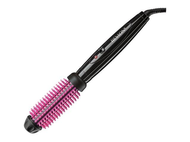 Revlon Pro Collection Heated Silicone Bristle Curl Brush Black - 1"