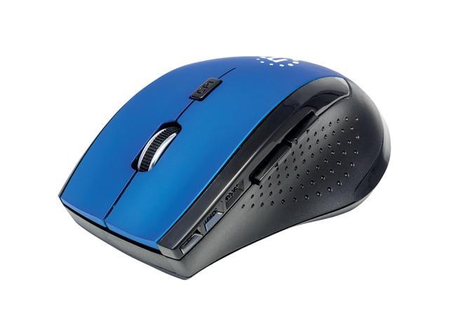 MANHATTAN 179294 Curve Wireless Optical Mouse (Blue/Black)