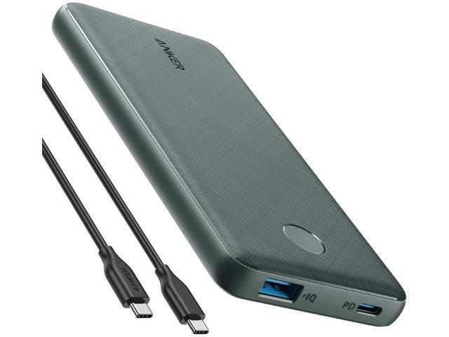 Anker PowerCore Slim 10000 PD USB-C Power Bank (18W) 10000mAh Power Delivery Portable Charger for iPhone 12/Mini/X/XR/XS Max S10 Pixel 3/3XL