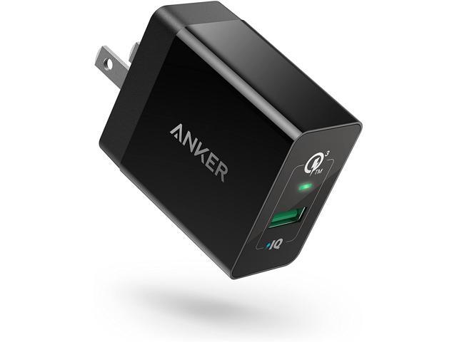 Quick Charge 30 Anker 18W 3Amp USB Wall Charger (Quick Charge 20 Compatible) Powerport+ 1 for Anker Wireless Charger Galaxy