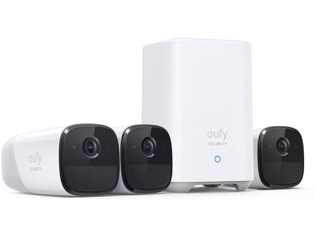 eufy Security eufyCam 2 Pro Wireless Home Security Camera System 365-Day Battery Life HomeKit Compatibility 2K Resolution IP67 Weatherproof