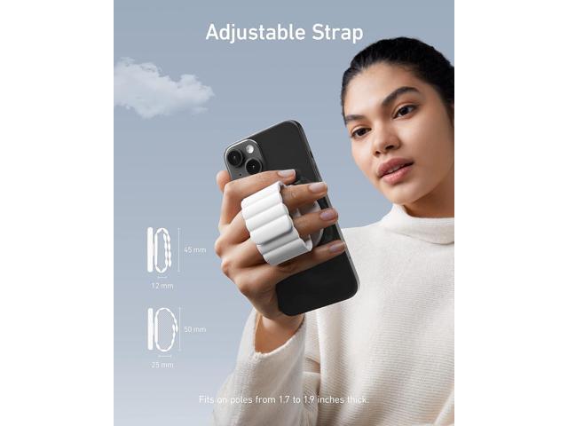 XDDST Full Hand Elastic Phone Strap/Grip For Comfort Convenience Multi Position Adjustable Easy On Off Secure Authentic Hook Loop Closures Flexible Adhes - View #9