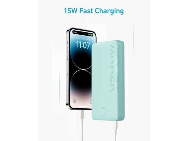 NeweggBusiness - Anker Portable Charger, 325 Power Bank (PowerCore 20K II),  20,000mAh Battery Pack with 2-Port, 15W High-Speed Charging for iPhone,  Samsung Galaxy, and More Green