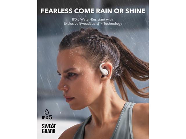 Soundcore by Anker Aerofit Pro Open-Ear Headphones, Ultra Comfort, Secure Fit, Ergonomic Design, Rich Sound with LDAC, Bluetooth 5.3, IPX5.