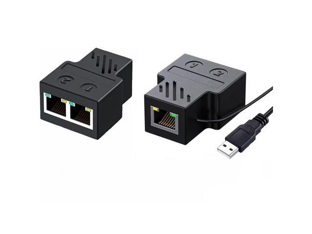 1 To 4 RJ45 LAN Port Internet Ethernet Cable Splitter Adapter Connector I