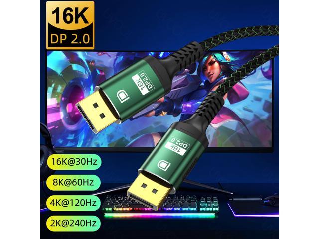 DisplayPort 2.0 Cable 16K@60Hz 8K@120Hz 4K@240Hz Displayport 1.4 to DP  8K@60Hz