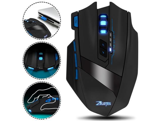 NeweggBusiness - Zelotes Wireless Gaming Mouse, 9 Button 5 Levels