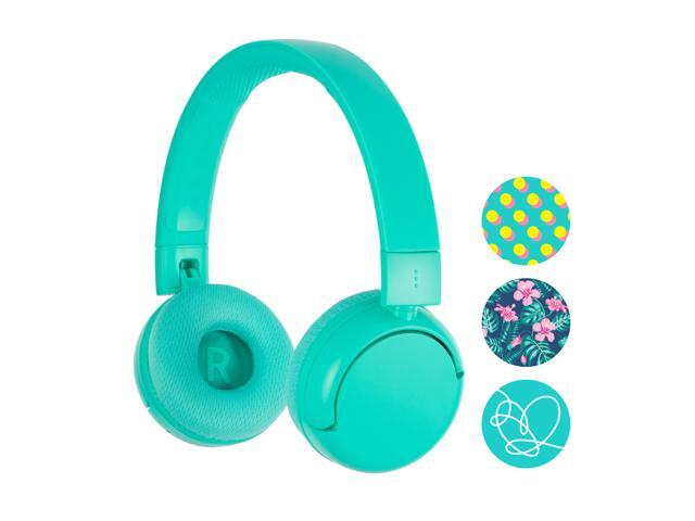 ONANOFF BuddyPhones POP Wireless Cool Bluetooth Over Ear Volume-Limiting Headphones for Young Teens 19-Hour Battery Life 2 Unique Listening
