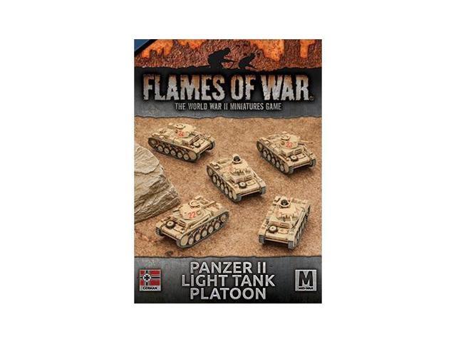Flames of War 4th Edition German Panzer II Light Tank Platoon GBX102