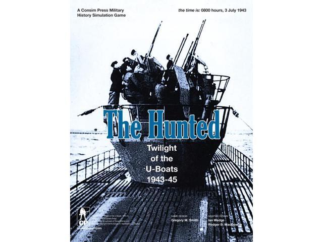 GMT Games 1907 The Hunted Twilight of the U-Boats 1943-1945 Solitaire Board Game