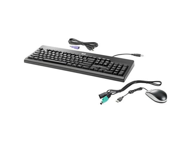 HP BU207AA USB PS2 Washable Keyboard and Mouse Black