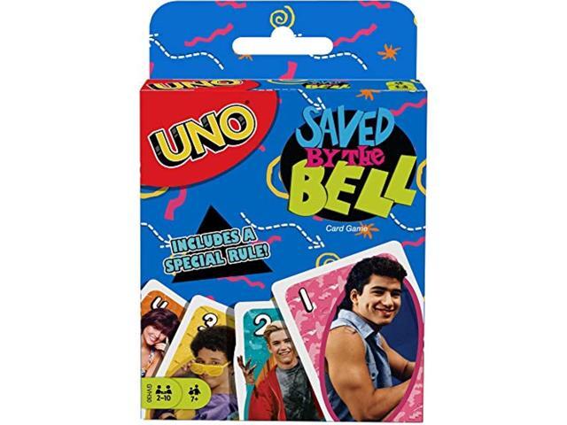 UNO: Saved By The Bell UNO Card Game with 112 Cards & Instructions Great Gift for Kid Adult or Family Game Night Ages 7 Years & Older Mattel Inc