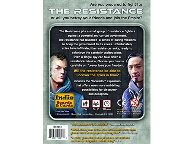 Indie Boards And Cards RES2 The Resistance 2Nd Edition
