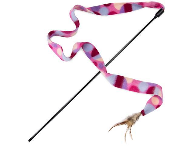 Brybelly ACTY-101 Interactive Teaser Wand Cat Toy with Feather